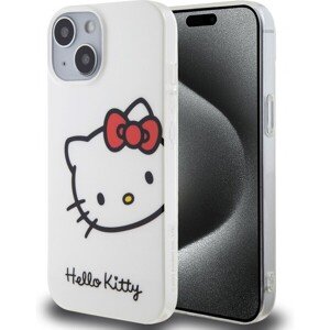Hello Kitty IML Head Logo Zadný Kryt pre iPhone 15 White