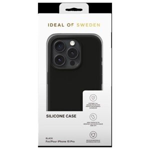 Silikónový ochranný kryt iDeal Of Sweden pre iPhone 15 Pro Black