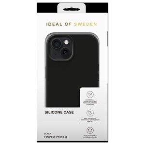 Silikónový ochranný kryt iDeal Of Sweden pre iPhone 15 Black
