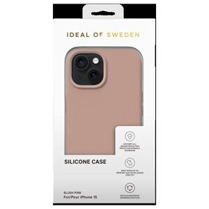 Silikónový ochranný kryt iDeal Of Sweden pre iPhone 15 Blush Pink
