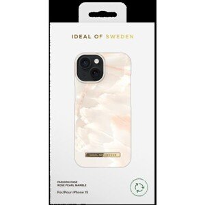 Ochranný kryt Fashion iDeal Of Sweden pre iPhone 15 Rose Pearl Marble
