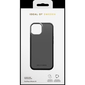 Ochranný kryt Clear Case iDeal Of Sweden pre iPhone 15 Tinted Black