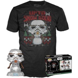 Funko POP! & Tee Box: Star Wars - Holiday Stormtrooper (MT) S