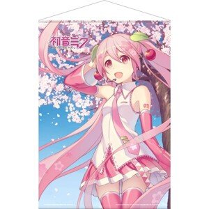 Plátený plagát Hatsune Miku - Cherry Blossom 50 x 70 cm