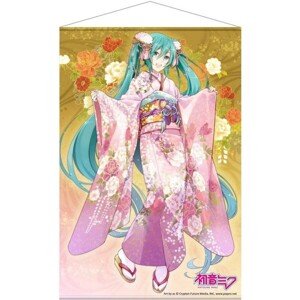 Plátený plagát Vocaloid - Miku Hatsune #5 (Kimono) 60 x 90 cm