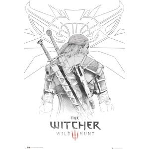 Plagát The Witcher - Geralt Sketch (86)