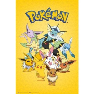 Plagát Pokémon - Eevee Evolutions (190)