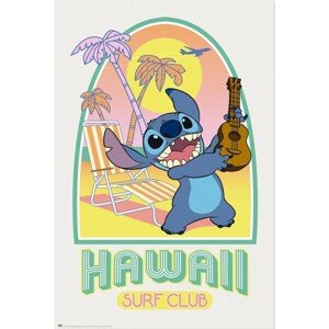 Plagát Stitch - Hawaii Club Surf (205)