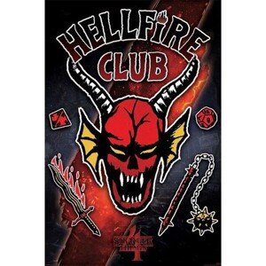 Plagát Stranger Things 4 - Hellfire Club Emblem Rift (275)