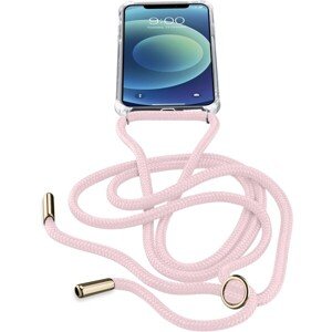 Cellularline Neck-Case so šnúrkou na krk Apple iPhone 12 mini ružové