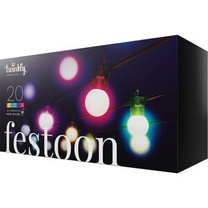 Twinkly Festoon Multi-Color 20 ks chytré žiarovky G45 10m