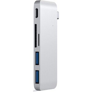 Satechi Passthrough USB hub pre MacBook 12" strieborný