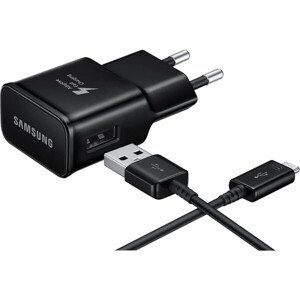 Samsung sieťová nabíjačka + 1m USB-C kábel, čierna (eko-balenie)