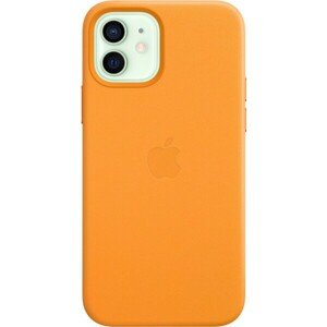 Apple kožený kryt s MagSafe iPhone 12 mini nechtíkovo oranžový