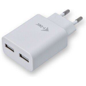 i-tec USB Power Charger 2 Port 2.4A biely