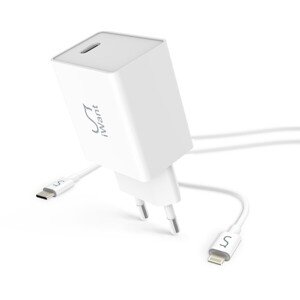 iWant USB-C PD sieťová nabíjačka 20W + USB-C to Lightning kábel
