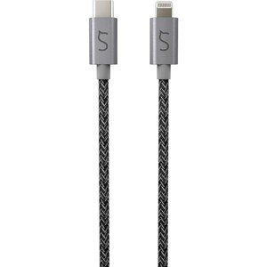 iWant certifikovaný pletený USB-C - Lightning kábel 1,8 m vesmírne šedý (2.gen)