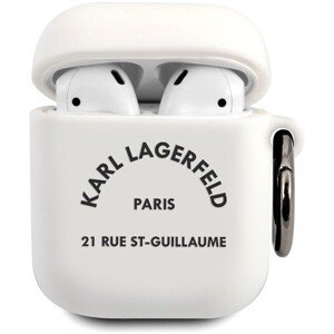 Karl Lagerfeld Rue St Guillaume puzdro Airpods 1/2 biele