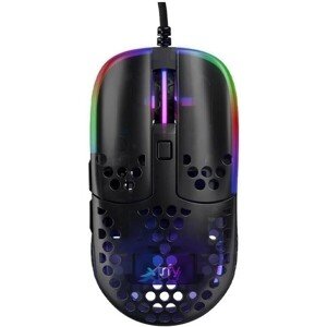 XTRFY Gaming Mouse MZ1 RGB Transparent herná myš čierna