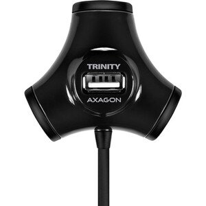 AXAGON HUEX3B 4x USB2.0 TRINITY húb čierny