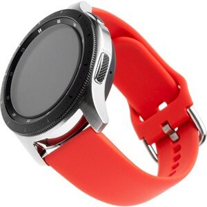 FIXED Silicone Strap so šírkou 22mm smartwatch červený