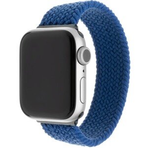 FIXED prevliekací nylonový remienok Apple Watch 38/40mm S modrý