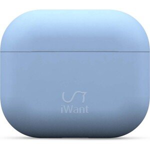 iWant AirPods 3.generácia ultra-tenké puzdro svetlo modré