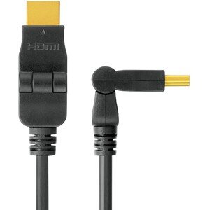 PremiumCord kábel HDMI A M/M otočné pozlátené konektory 1m