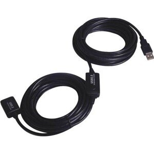 PremiumCord USB 2.0 A/M-A/F repeater a predlžovací kábel 15m
