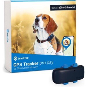 Tractive GPS DOG 4 tracker polohy a aktivity pre psov čierny