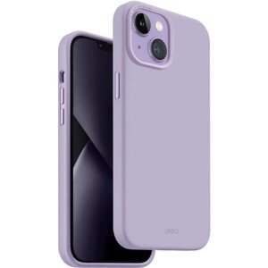 UNIQ Lino silikónový kryt iPhone 14 fialový