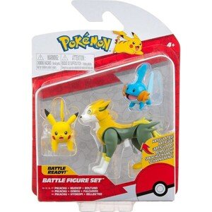 Figúrky Pokémon Battle 3-Pack Mudkip, Pikachu #1, Boltund 5 cm