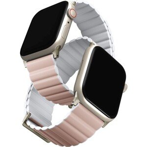 UNIQ Revix Premium Edition remienok pre Apple Watch 41/40/38mm Blush (ružový/biely)