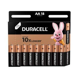 Duracell Basic AA alkalická batéria, 18 ks