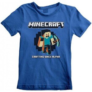 Tričko detské Minecraft - Crafting Since Alpha (7-8 rokov)
