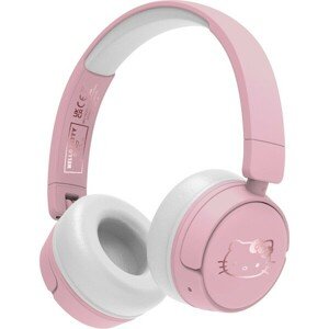 OTL bezdrôtové slúchadlá detské s motívom Hello Kitty ružová/biela