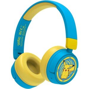 OTL bezdrôtové slúchadlá detské s motívom Pikachu modrá/žltá