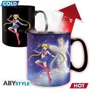 Hrnček Sailor Moon - Sailor & Chibi 460 ml (meniaci sa motív)