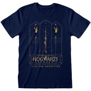 Tričko Harry Potter - Hogwarts Legacy: Golden XL