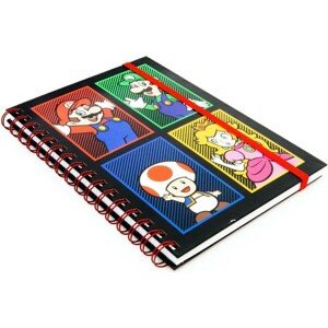 Blok A5 krúžkový Super Mario - Characters