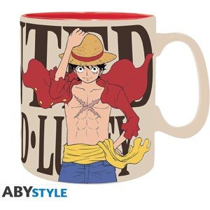 Hrnček One Piece - Luffy and Wanted 460 ml