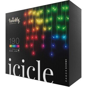 Twinkly Icicle Multi-Color inteligentné svetielka 190 ks 5m