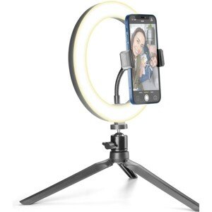 Cellularline Selfie Ring s LED osvetlením pre selfie, čierny