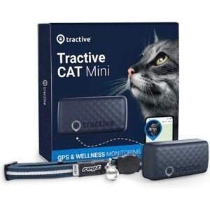 Tractive GPS CAT Mini tracker polohy a aktivity pre mačky tmavomodrý