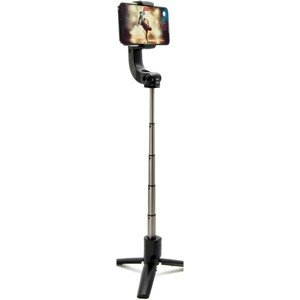 FIXED Snap Action selfie tripod so stabilizátorom a diaľkovým ovládaním čierny