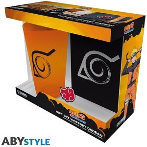 Darčekový set Naruto Shippuden - Poháre, odznak a zápisník
