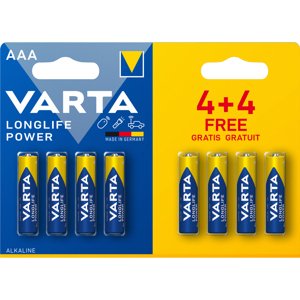 VARTA LR03 4+4BP AAA Longlife Power