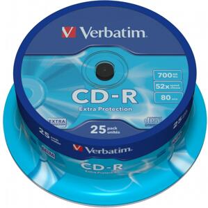 Verbatim CD-R 25ks, 700MB 52x 43432 - CD disk