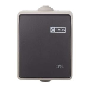 Emos Prepínač č.1,6 IP54 nástenný A1398 - Prepínač
