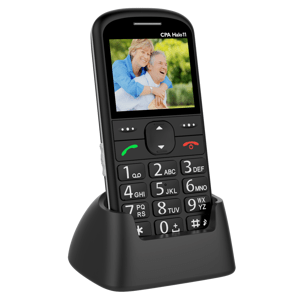 CPA HALO 11 čierny TELMY1011BK - Mobilný telefón s nabíjacím stojanom
